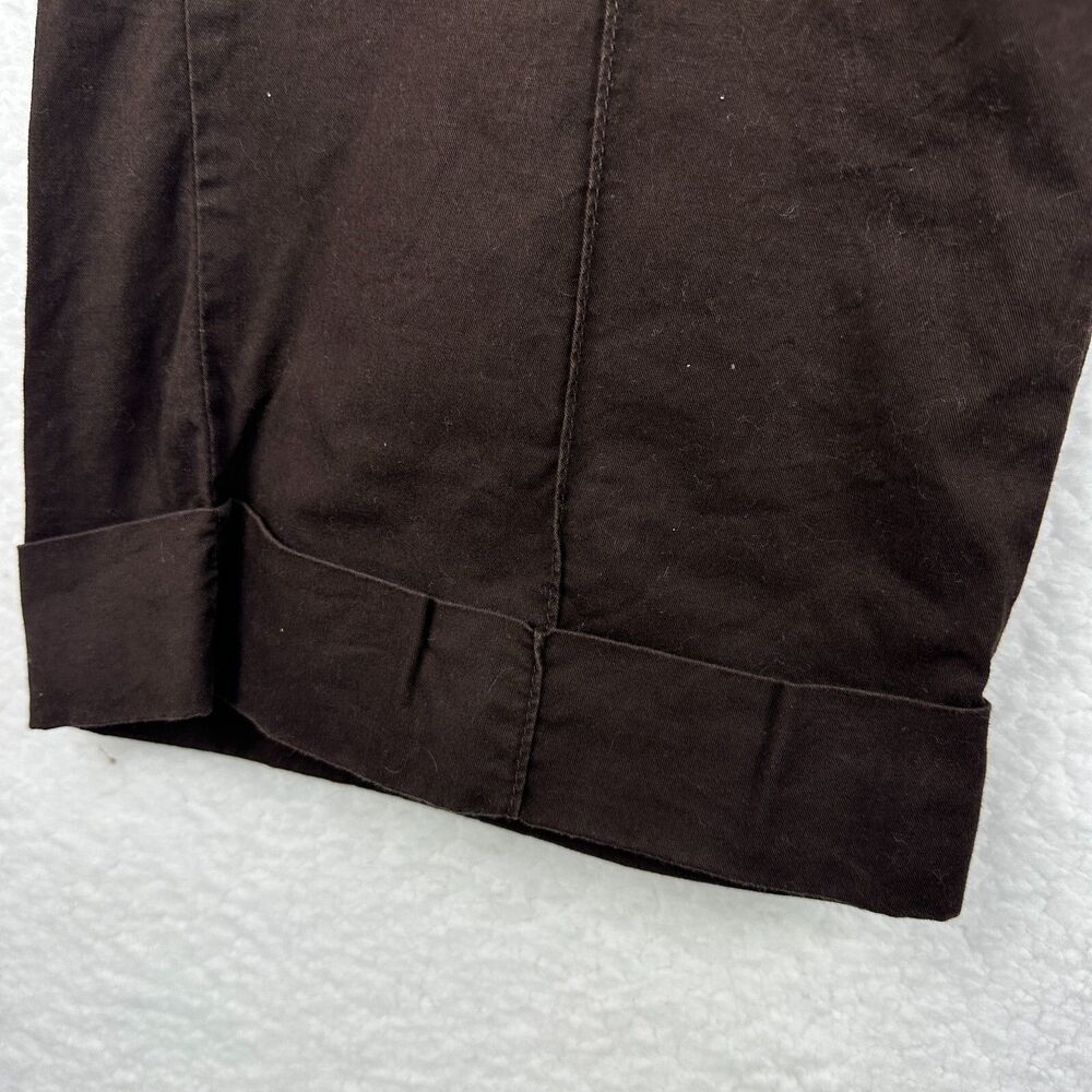 2/$30 Vintage Rewind Crop Capri Pants Size 5 Brown Y2K Sporty Coquette Low Rise - Picture 4 of 12